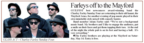 Charley Farley Sunday Four Woking News and Mail