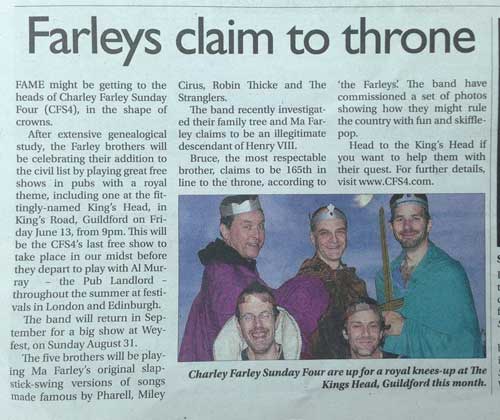 Farley Claim to Throne